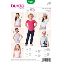 Patron burda 9439 kids t-shirt - Burda - Mondial Tissus