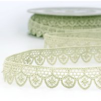 Ruban guipure sauge 20 mm - Mondial Tissus