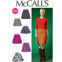 Patron Mc Call's 7022A5 - Jupe courte à plis du 34-42 - McCall's - Mondial Tissus