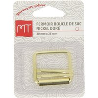 Fermoir boucle de sac en métal 30 mm or x1 - MT - Mondial Tissus