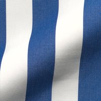Tissu jacquard outdoor grosse rayure bleu blanc - Mondial Tissus