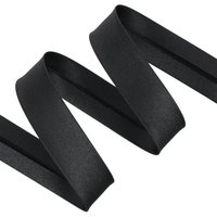 Biais satin polyester 20mm (10+10) noir - MT - Mondial Tissus