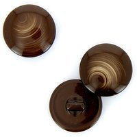 Boutons ronds à queue marron 25 mm - MT - Mondial Tissus