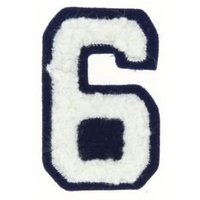 Écusson thermocollant chiffre bouclette 6 - Frou Frou - Mondial Tissus