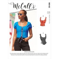 Patron McCall's 8182F5 - Top corset du 44 au 52 - McCall's - Mondial Tissus