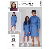 Patron ME2133K5 robe pour enfant de 128 à 152 cm - Know Me - Know Me - Mondial Tissus