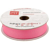 Bobine ruban gros grain vieux rose 12 mm X 5 m MT - MT - Mondial Tissus