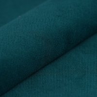 Tissu velours côtelé coton uni Mila vert forêt - Mondial Tissus