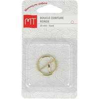 Boucle de ceinture ronde 20mm dorée - MT - Mondial Tissus