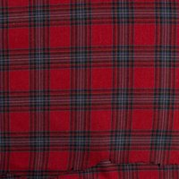 Tissu tissé teint écossais fluide rouge - Mondial Tissus