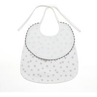 Bavoir 6 mois à broder Etoiles - DMC - Mondial Tissus