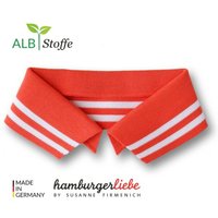 Col Polo Bio rayures oranges taille S - Albstoffe - Albstoffe - Mondial Tissus