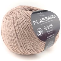Pelote de fil à tricoter Geisha beige 200m - Plassard - Plassard - Mondial Tissus