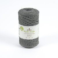 Pelote de fil à tricoter Eco Vita 4 recyclée gris anthracite n°12 - DMC - DMC - Mondial Tissus