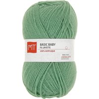 Pelote de fil à tricoter MT Basic baby vert d'eau - MT - Mondial Tissus