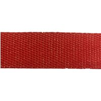 Sangle polyester rouge lurex doré 30 mm - Mondial Tissus
