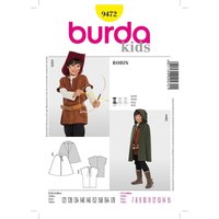 Patron Burda 9472 Historique Robin des bois de 7 à 15 ans - Burda - Mondial Tissus