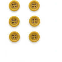 Carte de 6 boutons unis 12 mm doré - Frou Frou - Mondial Tissus