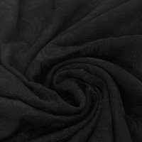 Coupon 3m jacquard viscose fin avec jeu de transparence noir - Promod Couture - Promod Couture - Mondial Tissus