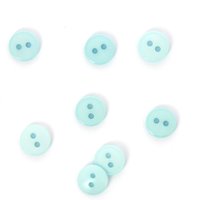 Boutons plats 2 trous bleu clair 11 mm - MT - Mondial Tissus