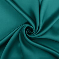 Tissu satin de soie Sixtine uni émeraude - Mondial Tissus