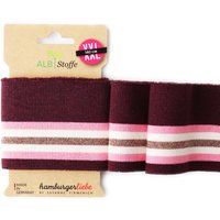 Poignet bord-côte bio cuff me Glam prune - Albstoffe - Albstoffe - Mondial Tissus