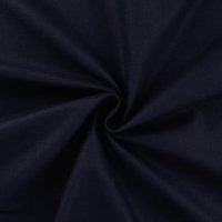 Tissu coton panama uni bleu marine - Mondial Tissus