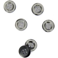 Boutons contours galbés gris 15 mm - MT - Mondial Tissus