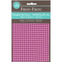 Tissu thermocollant A4 vichy rose - Frou Frou - Mondial Tissus