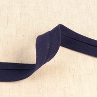 Biais double gaze uni marine 27mm - Mondial Tissus