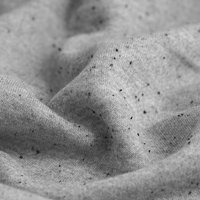 Tissu molleton sweat chiné gris écru - Mondial Tissus