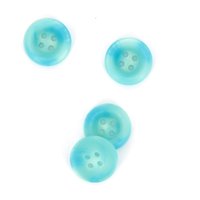 Boutons avec creux bleu 18mm - MT - Mondial Tissus