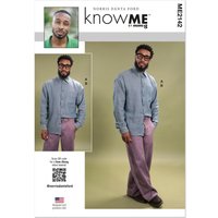 Patron ME2142AA chemise bouffante pour homme du 46 au 54 - Know Me - Know Me - Mondial Tissus