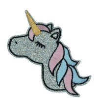 Écusson licorne pailleté - MT - Mondial Tissus