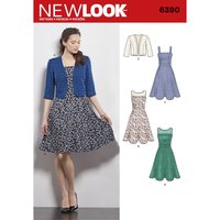 Patron new look N° 6390 robe et boléro - Newlook - Mondial Tissus