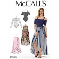 Patron Mc Call's 7606ZZ- Body et jupe longue Femme du 44-54 - McCall's - Mondial Tissus