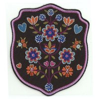 Écusson thermocollant fleurs broderie - Mondial Tissus