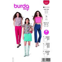 Patron Burda N°5727 - top 36-46 - Burda - Mondial Tissus