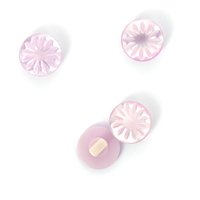 Boutons à queue forme pétale rose lilas 15 mm MT - MT - Mondial Tissus