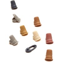 Lot de boutons dés à coudre et épingle à nourrice brun et gris - Récréatys - Mondial Tissus