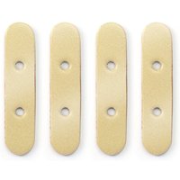 4 renforts en cuir pour lanières sac à visser or - Miyako - Miyako - Mondial Tissus