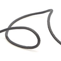 Cordon tressé 4mm - Gris - MT - Mondial Tissus