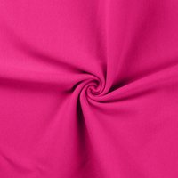 Maille jersey coton tubulaire unie rose fuchsia - Mondial Tissus