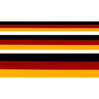 Ruban drapeau 15mm allemagne noir rouge jaune - Mondial Tissus