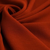 Tissu crêpe Bubble uni tomette - Mondial Tissus