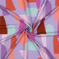 Tissu popeline de viscose Shape lilas - Nerida Hansen - Nerida Hansen - Mondial Tissus