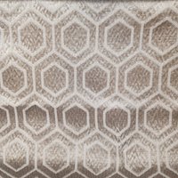 Tissu Jacquard losange art déco Taupe - Fryett's - Mondial Tissus