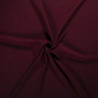 Tissu molleton sweat French Terry recyclé bordeaux - Mondial Tissus