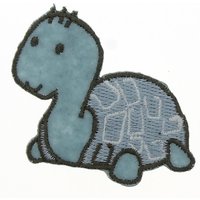 Écusson thermocollant tortue bébé bleu - Frou Frou - Mondial Tissus