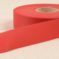 Biais a plat outdoor uni rouge hermes 30mm - Mondial Tissus
